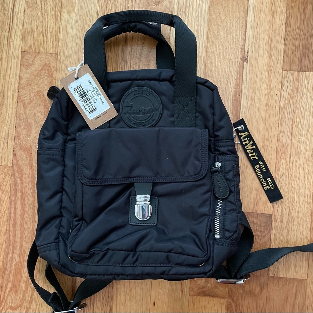 DR. MARTENS | Black Nylon Mini Backpack